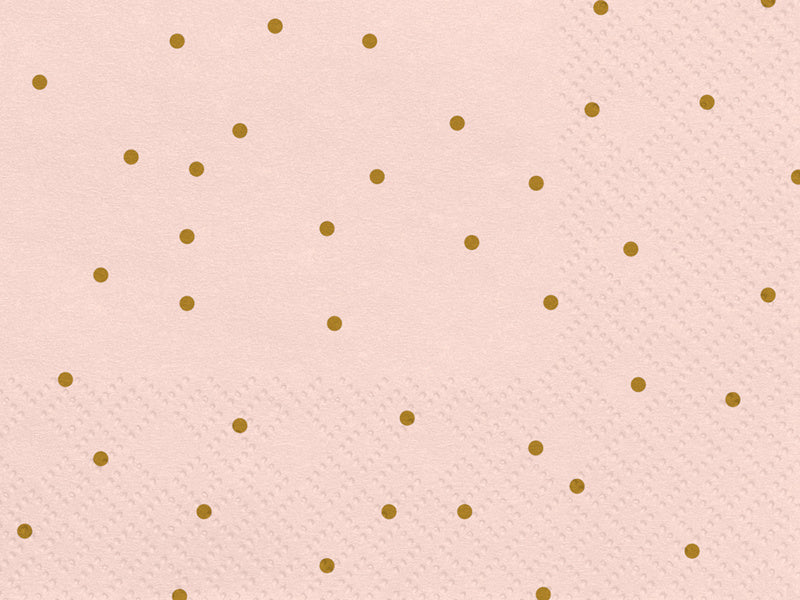 Servetten Stippen Roze 33cm 20st van Partydeco koop je bij Partywinkel