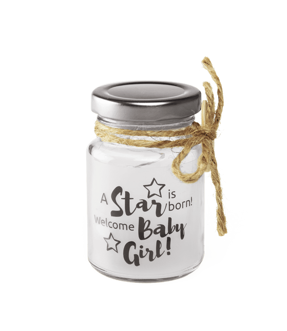 Sfeerlampje Welkom Baby Girl 14cm van Paper Dreams koop je bij Partywinkel