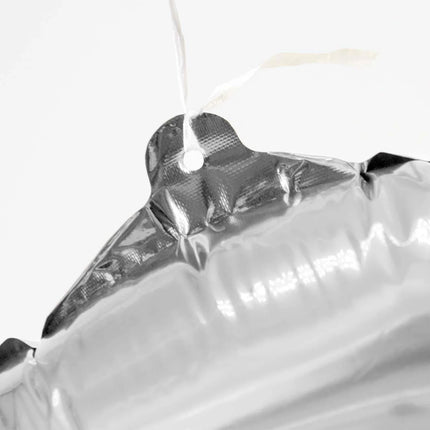 0 Jaar Cijfer Ballon Zilver Leeg 85cm