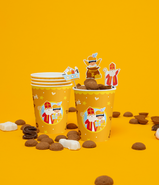 Sinterklaas Bekers 8st van Paper Dreams koop je bij Partywinkel