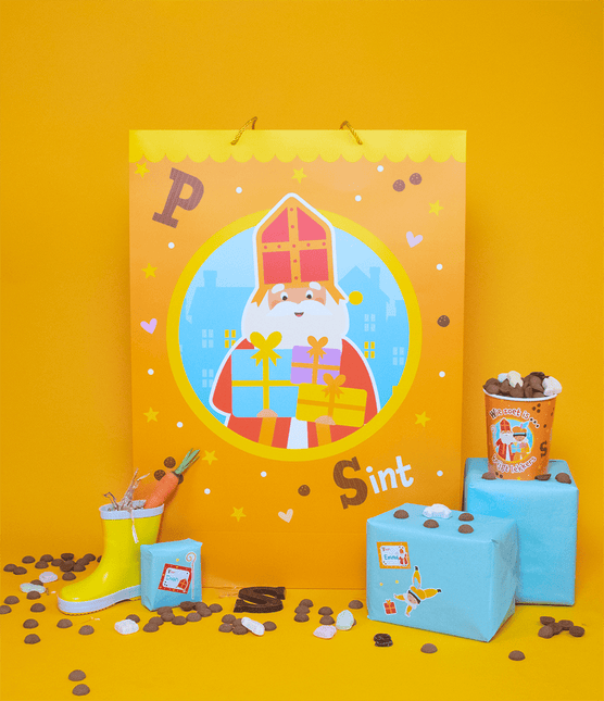 Sinterklaas Cadeautas 75cm van Paper Dreams koop je bij Partywinkel