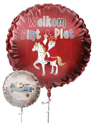 Sinterklaas Helium Ballon Leeg 45cm van Haza Witbaard koop je bij Partywinkel