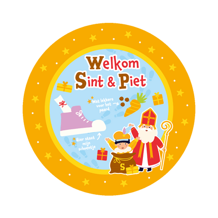 Sinterklaas Schoenzetmat 50cm van Paper Dreams koop je bij Partywinkel