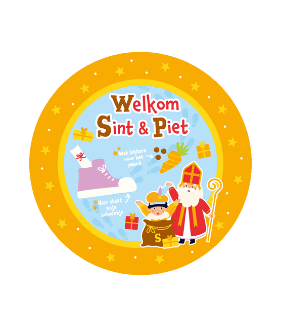 Sinterklaas Schoenzetmat 50cm van Paper Dreams koop je bij Partywinkel