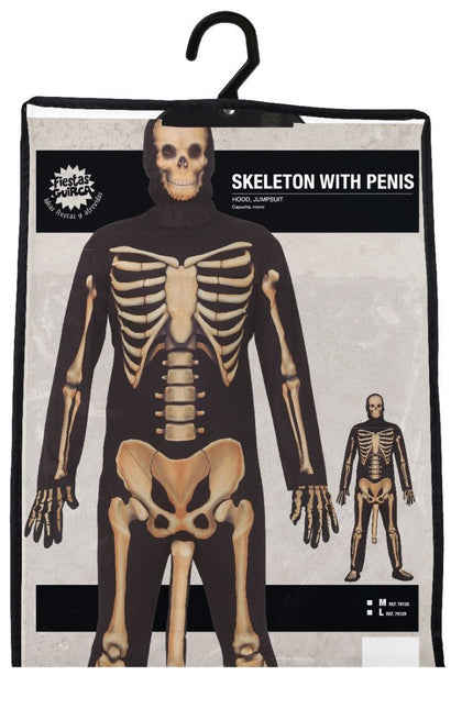 Skelet Halloween Kostuum Heren Met Penis van Fiestas Guirca koop je bij Partywinkel