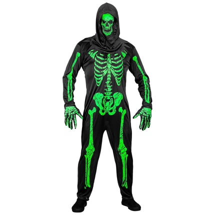 Skelet Kostuum Heren Neon 3 delig van Widmann koop je bij Partywinkel