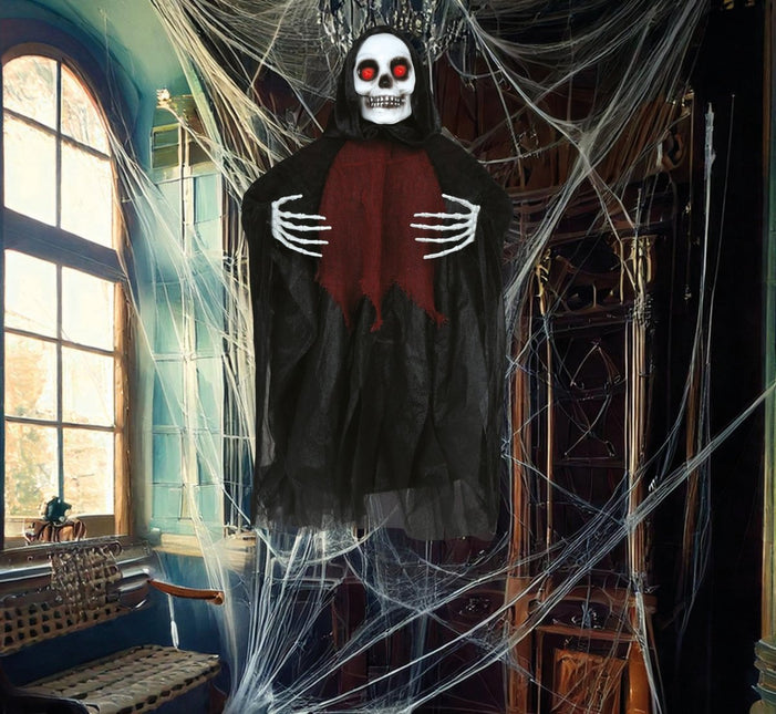 Skelet Met Licht, Geluid En Beweging 60cm van Fiestas Guirca koop je bij Partywinkel