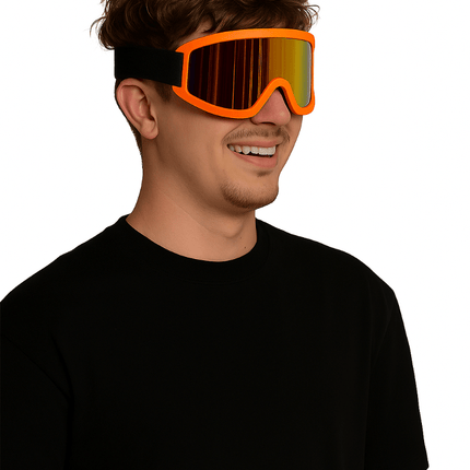 Skibril Oranje van Partychimp koop je bij Partywinkel