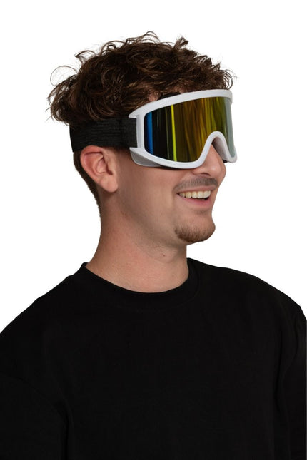 Skibril Wit van Partychimp koop je bij Partywinkel