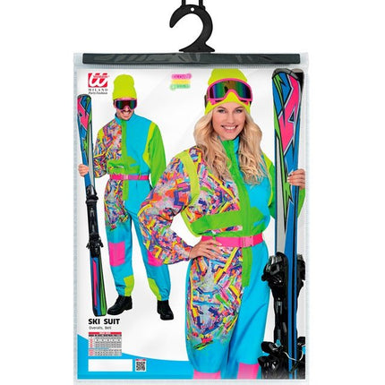 Skier/Snowboarder Lichtblauw/Groen Dames Heren van Widmann koop je bij Partywinkel