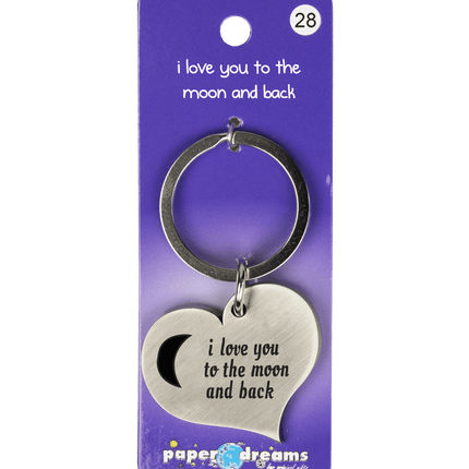 Sleutelhanger I Love You 10cm van Paper Dreams koop je bij Partywinkel