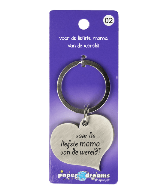Sleutelhanger Mama 10cm van Paper Dreams koop je bij Partywinkel