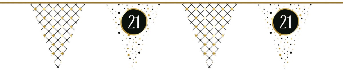 Slinger 21 Jaar Goud Zwart 6m van Haza Witbaard koop je bij Partywinkel