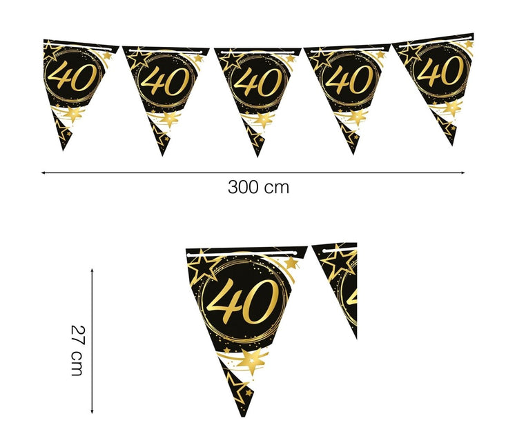 Slinger 40 Jaar Papier 3m van Fiestas Guirca koop je bij Partywinkel