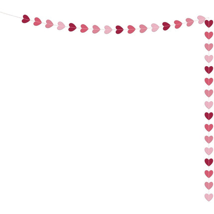 Hartjes Slinger Roze Mini 3m van Folat koop je bij Partywinkel