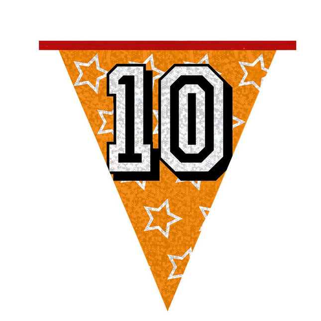 Slingers 10 Jaar Glitter 8m van Boland koop je bij Partywinkel