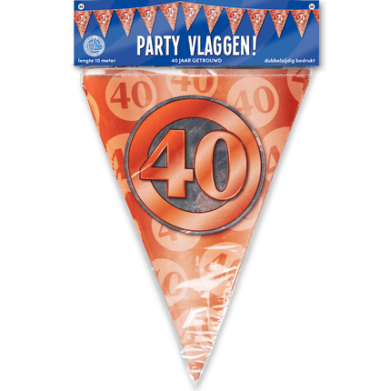 Slingers 40 Jaar Getrouwd 10m van Paper Dreams koop je bij Partywinkel
