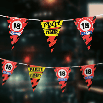 Slingers 50 jaar Verkeersbord 10m van Paper Dreams koop je bij Partywinkel