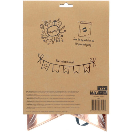 Slingers 80 Jaar Rose Goud 6m van Folat koop je bij Partywinkel