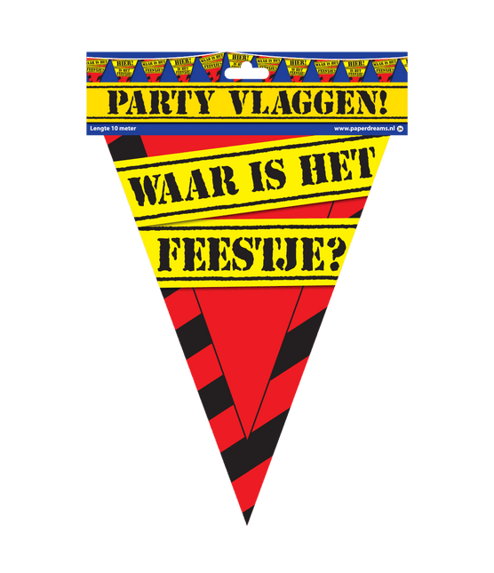 Slingers Waar is het Feestje 10m van Paper Dreams koop je bij Partywinkel