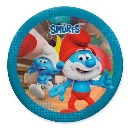Smurfen Borden 23cm 8st van VDV Benefit koop je bij Partywinkel