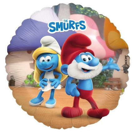 Smurfen Folie Ballon Grote Smurf Leeg 45cm van VDV Benefit koop je bij Partywinkel