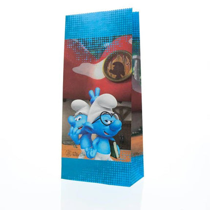 Smurfen Uitdeelzakjes 23cm 10st van VDV Benefit koop je bij Partywinkel