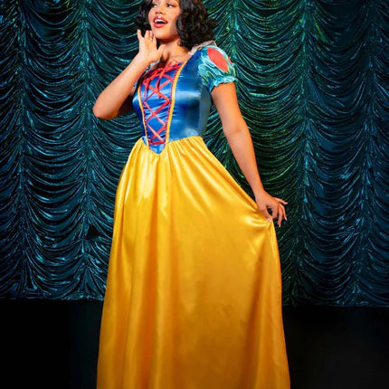 Sneeuwwitje Jurk Blauw Geel Dames Leg Avenue van Leg Avenue koop je bij Partywinkel