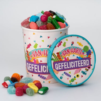 Snoepbakje Gefeliciteerd 12cm van Paper Dreams koop je bij Partywinkel