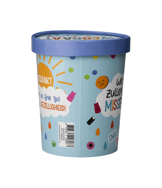 Snoepbakje Jammer Dat Je Weggaat 12cm van Paper Dreams koop je bij Partywinkel