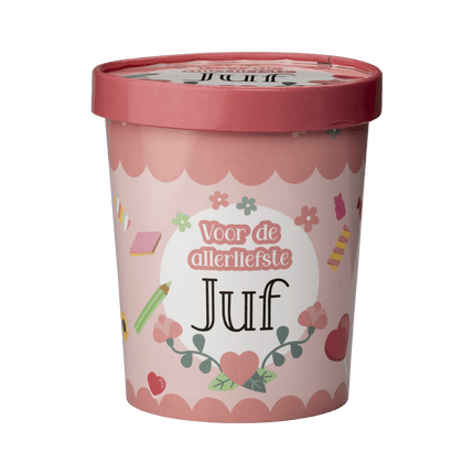 Snoepbakje Juf 12cm van Paper Dreams koop je bij Partywinkel