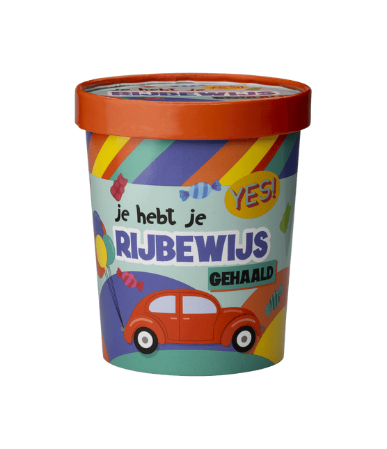 Snoepbakje Rijbewijs 12cm van Paper Dreams koop je bij Partywinkel