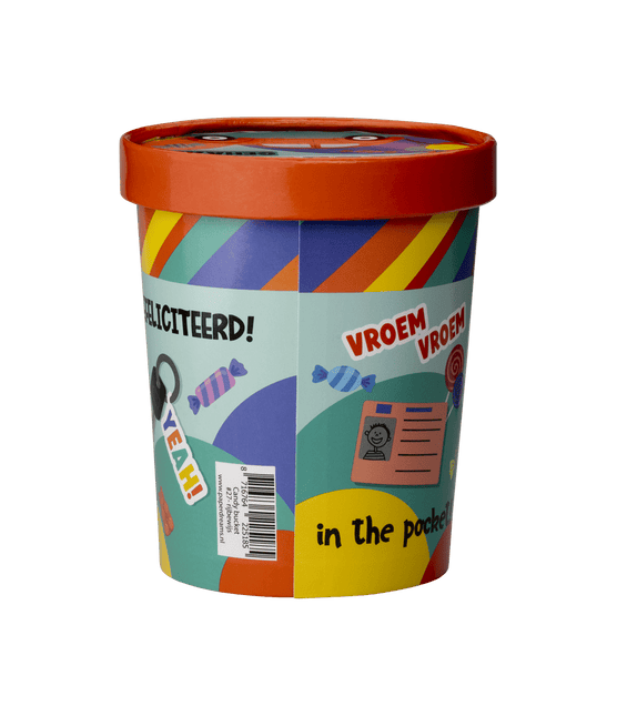 Snoepbakje Rijbewijs 12cm van Paper Dreams koop je bij Partywinkel