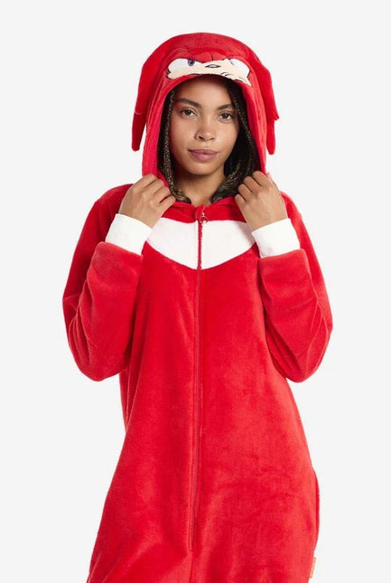 Sonic the Hedgehog Knuckles Onesie Unisex Rood van OppoSuits koop je bij Partywinkel