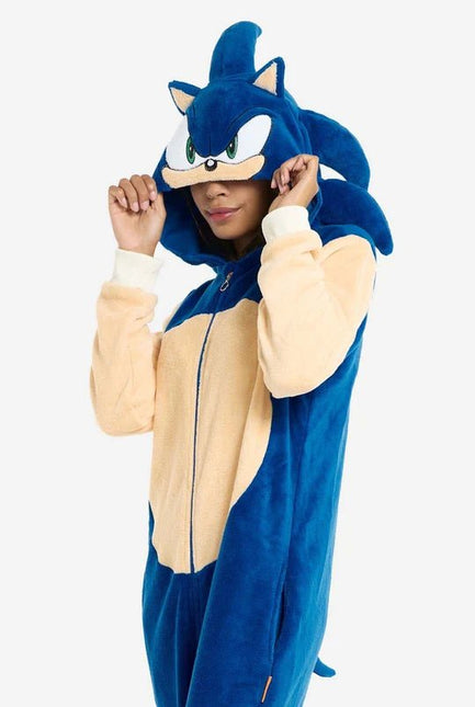 Sonic the Hedgehog Onesie Unisex Blauw van OppoSuits koop je bij Partywinkel