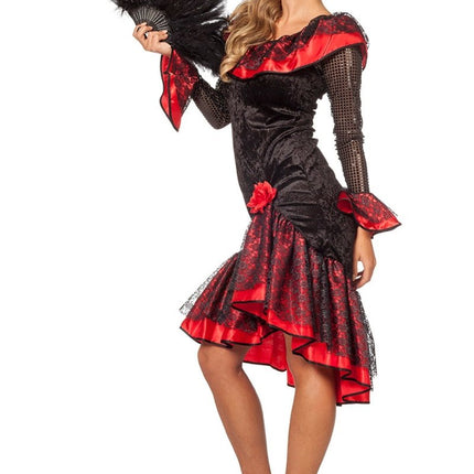 Spaanse Jurk Flamenco Luxe van Wilbers & Wilbers koop je bij Partywinkel