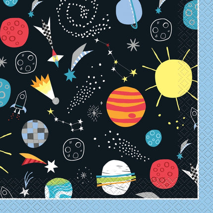 Space Servetten 16st van Unique koop je bij Partywinkel