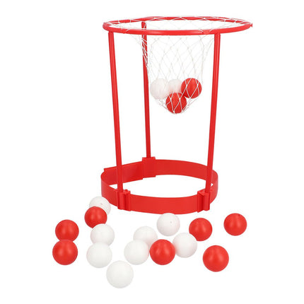 Basketbal Spel Rood Wit Hoofdband 21 delig van Boland koop je bij Partywinkel