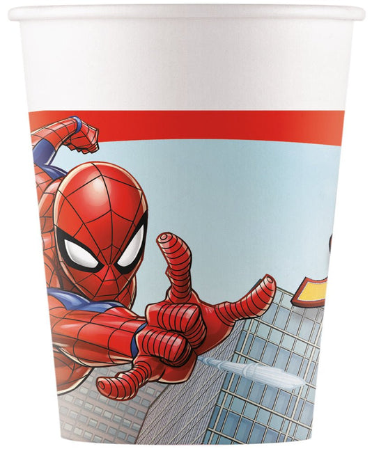 Spiderman Bekers 8st van Procos koop je bij Partywinkel