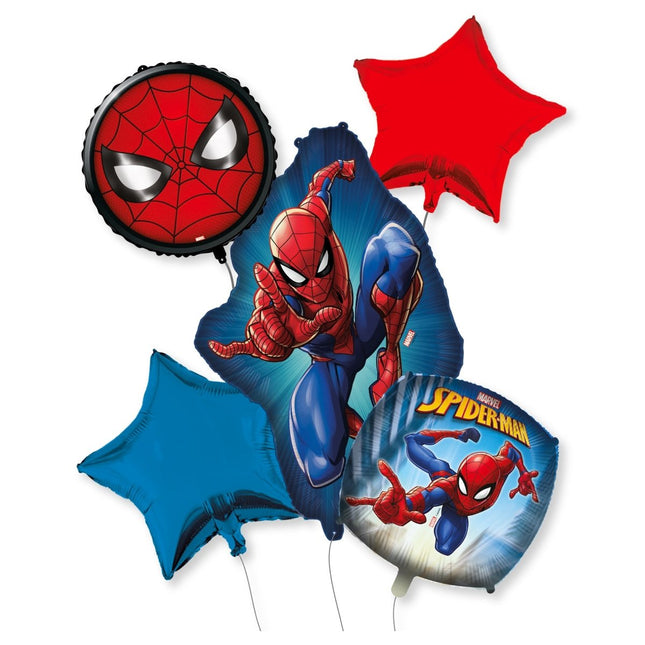 Spiderman Helium Ballonnen Set Leeg 6st van Procos koop je bij Partywinkel