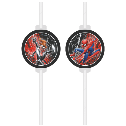 Spiderman Rietjes Papier 4st van Procos koop je bij Partywinkel