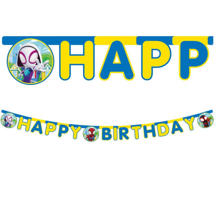 Spidey Letterslinger Happy Birthday 2m van Procos koop je bij Partywinkel