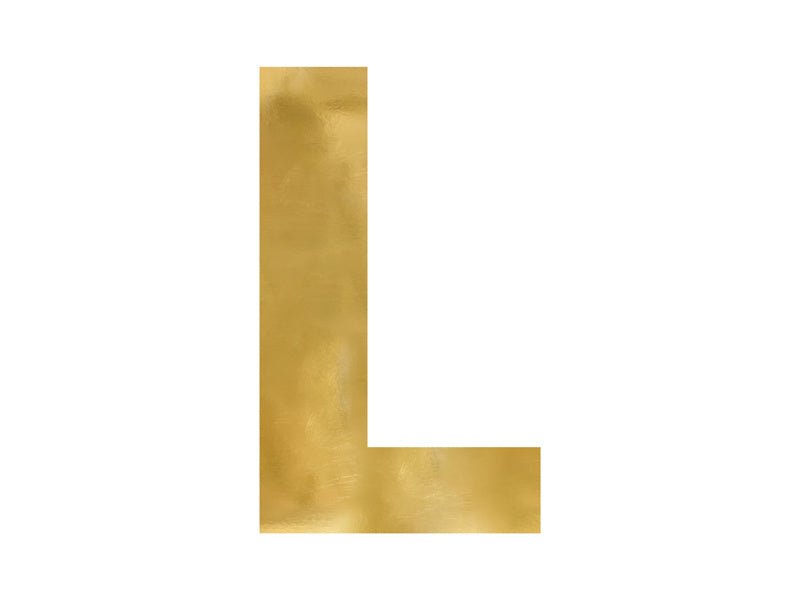 Spiegelletter L Goud 60cm van Partydeco koop je bij Partywinkel
