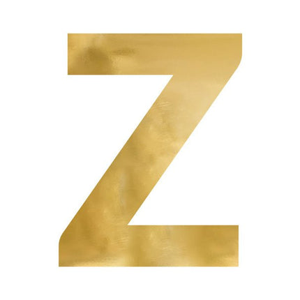 Spiegelletter Z Goud 60cm van Partydeco koop je bij Partywinkel