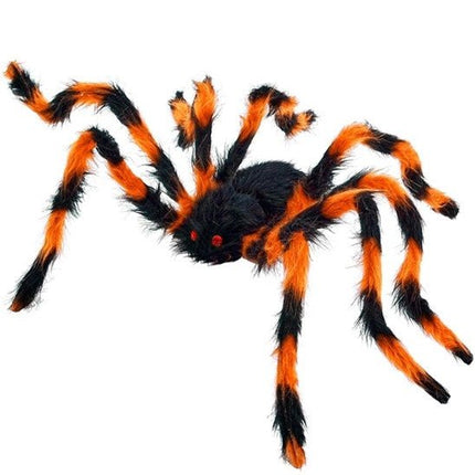 SPIN MET BUIGBARE HARIGE POTEN ZWART/ORANJE 80 CM van Widmann koop je bij Partywinkel