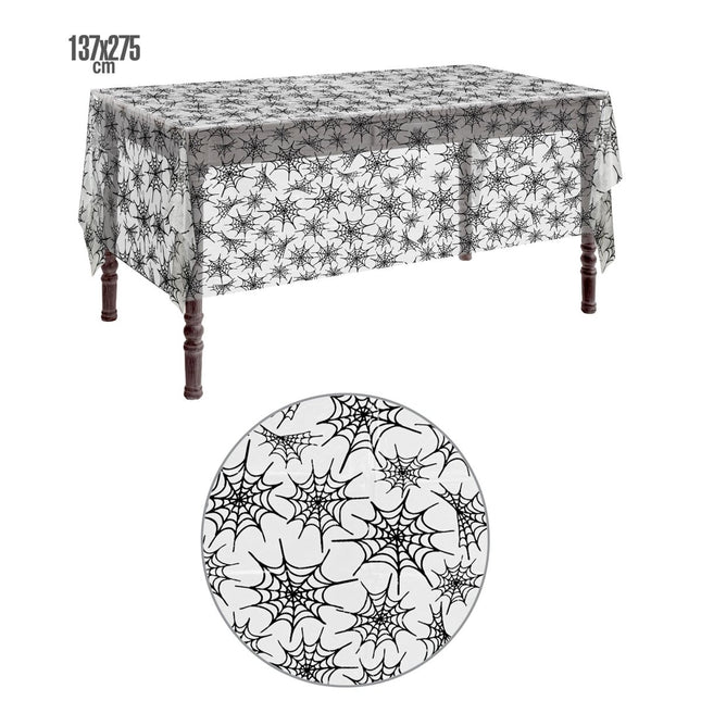 Spinnenweb Tafelkleed Plastic 2,75m van Widmann koop je bij Partywinkel