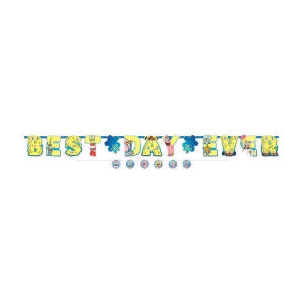 Spongebob Letterslinger Best Day Ever 3,2m van Riethmueller koop je bij Partywinkel
