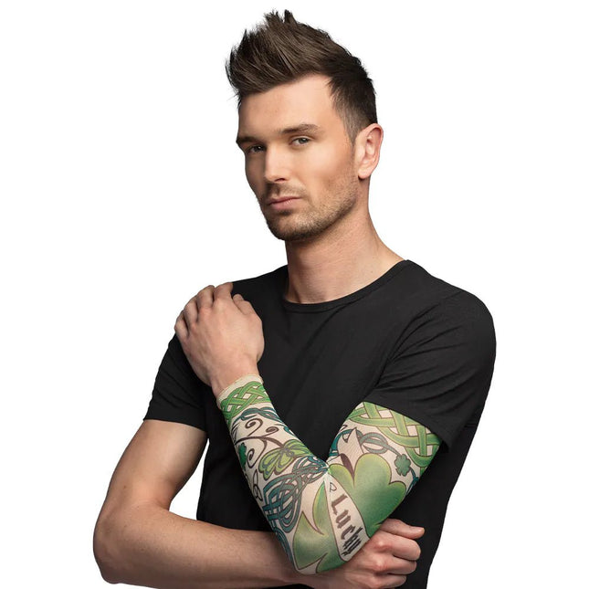 St. Patrick'S Day Nep Tattoosleeve van Boland koop je bij Partywinkel