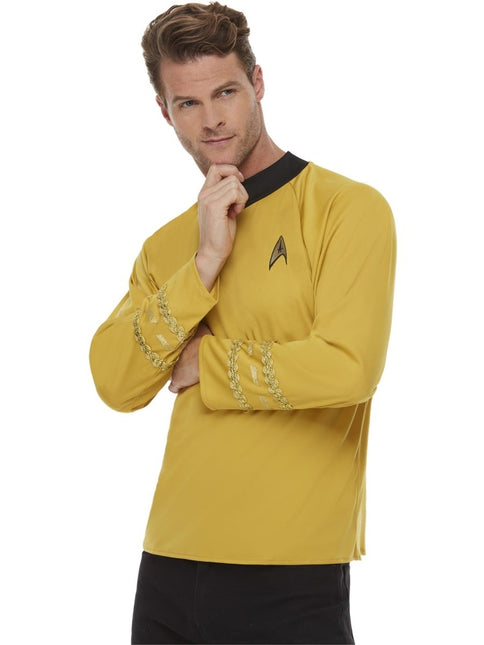 Star Trek, Original Series Command Uniform, Gold Heren van Smiffys koop je bij Partywinkel