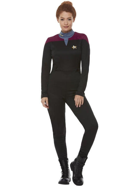 Star Trek, Voyager Command Uniform, Maroon Dames van Smiffys koop je bij Partywinkel